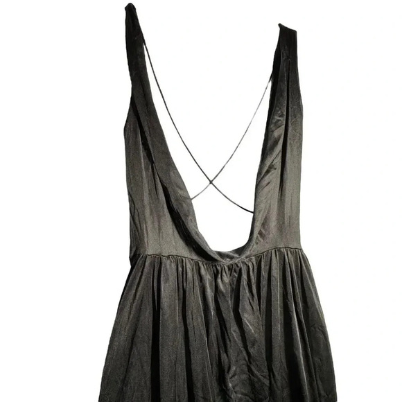 VTG Lily of France ROSA PULEO SZULE size medium black long nightgown Union Label - Picture 5 of 9